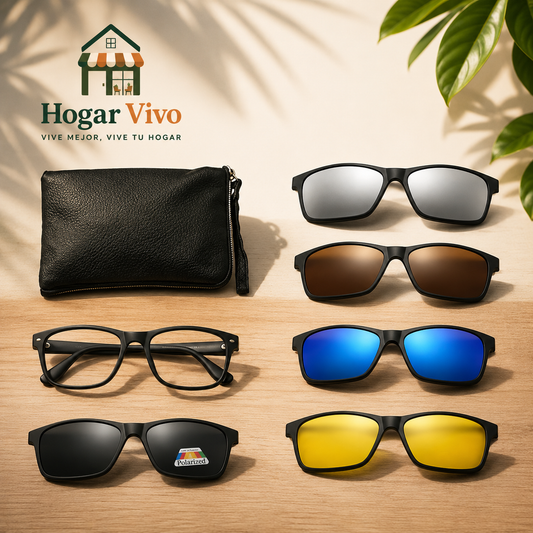 Gafas de sol magnéticas ópticas polarizadas 5 en 1