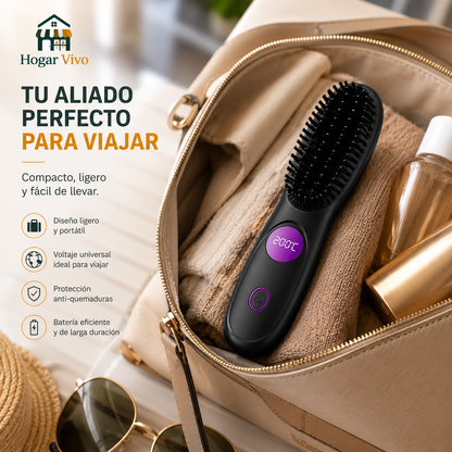 Cepillo Alisador Portátil USB